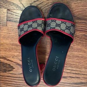 Gucci Shoes - Gucci monogram mule heel Gucci Shoes - Gucci monogram mule heel